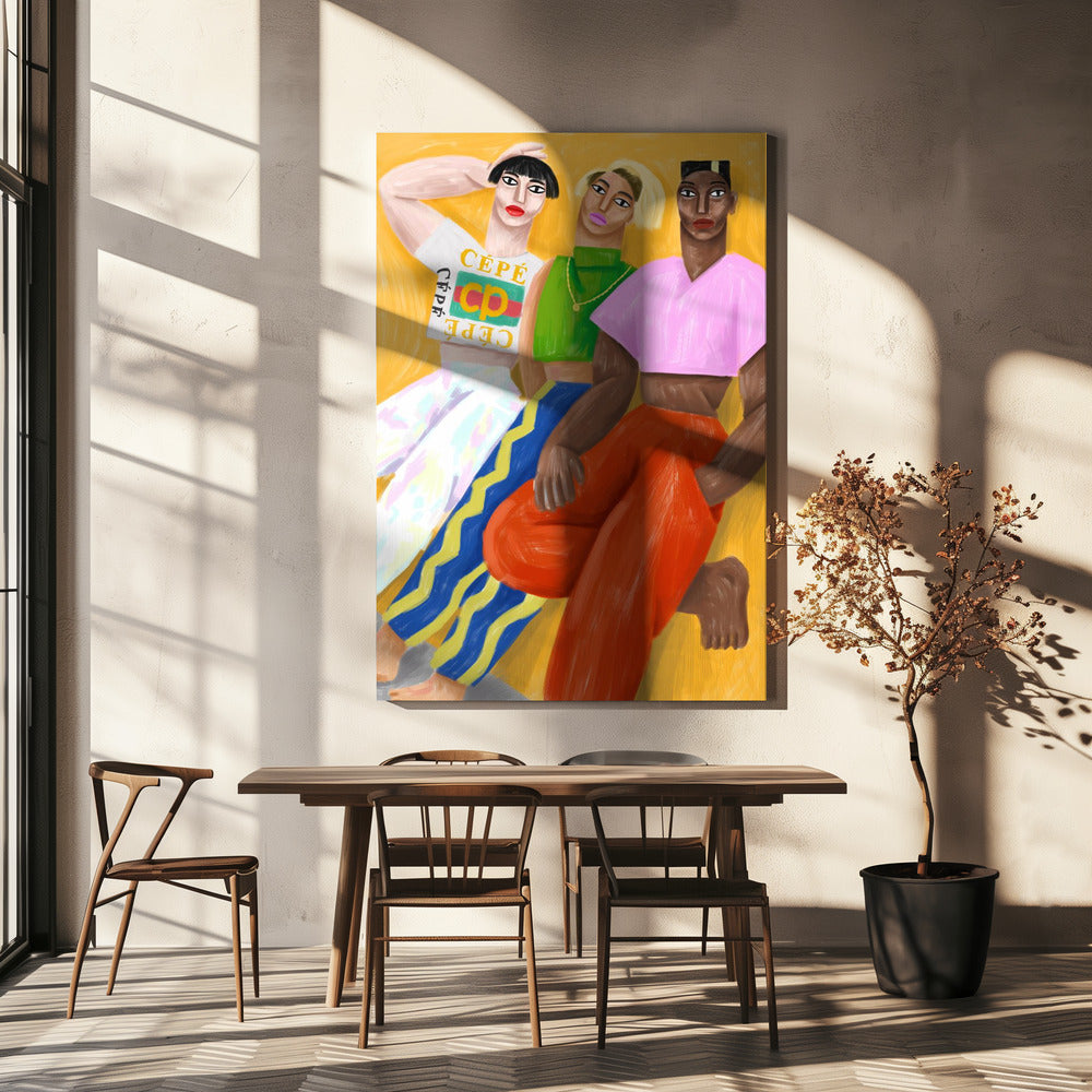 Faites Le Mur Wall Artwork In White Floating Frame