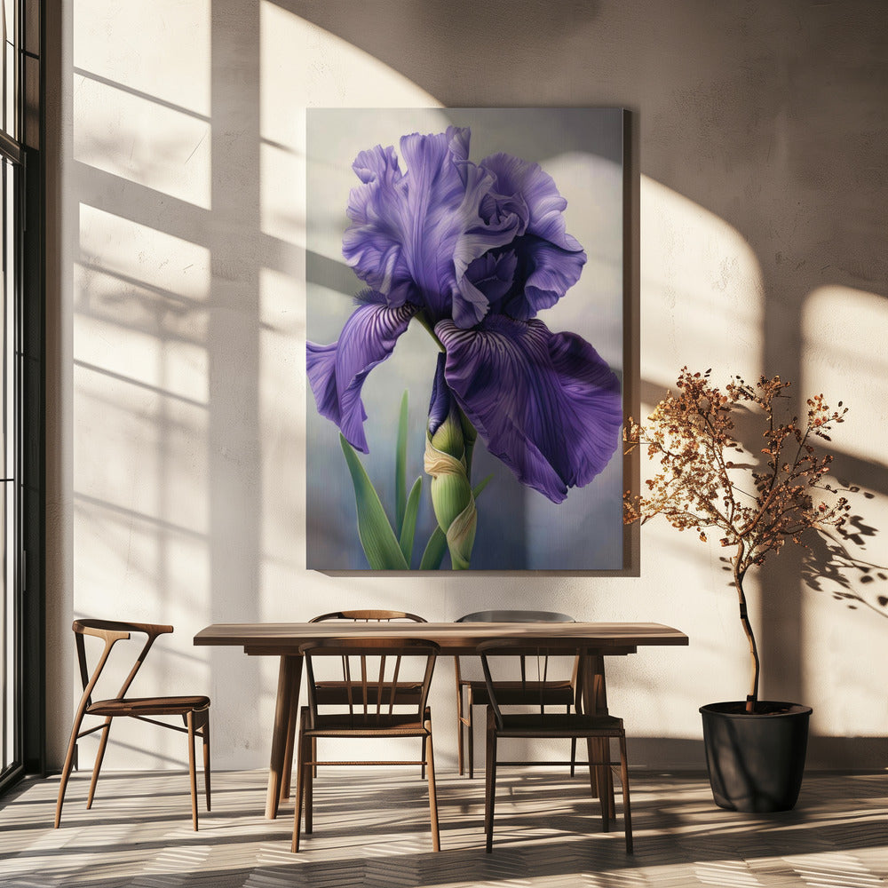Wall art Iris Fl 104 24X36inch Gallery Wrapped (Ready to Hang)