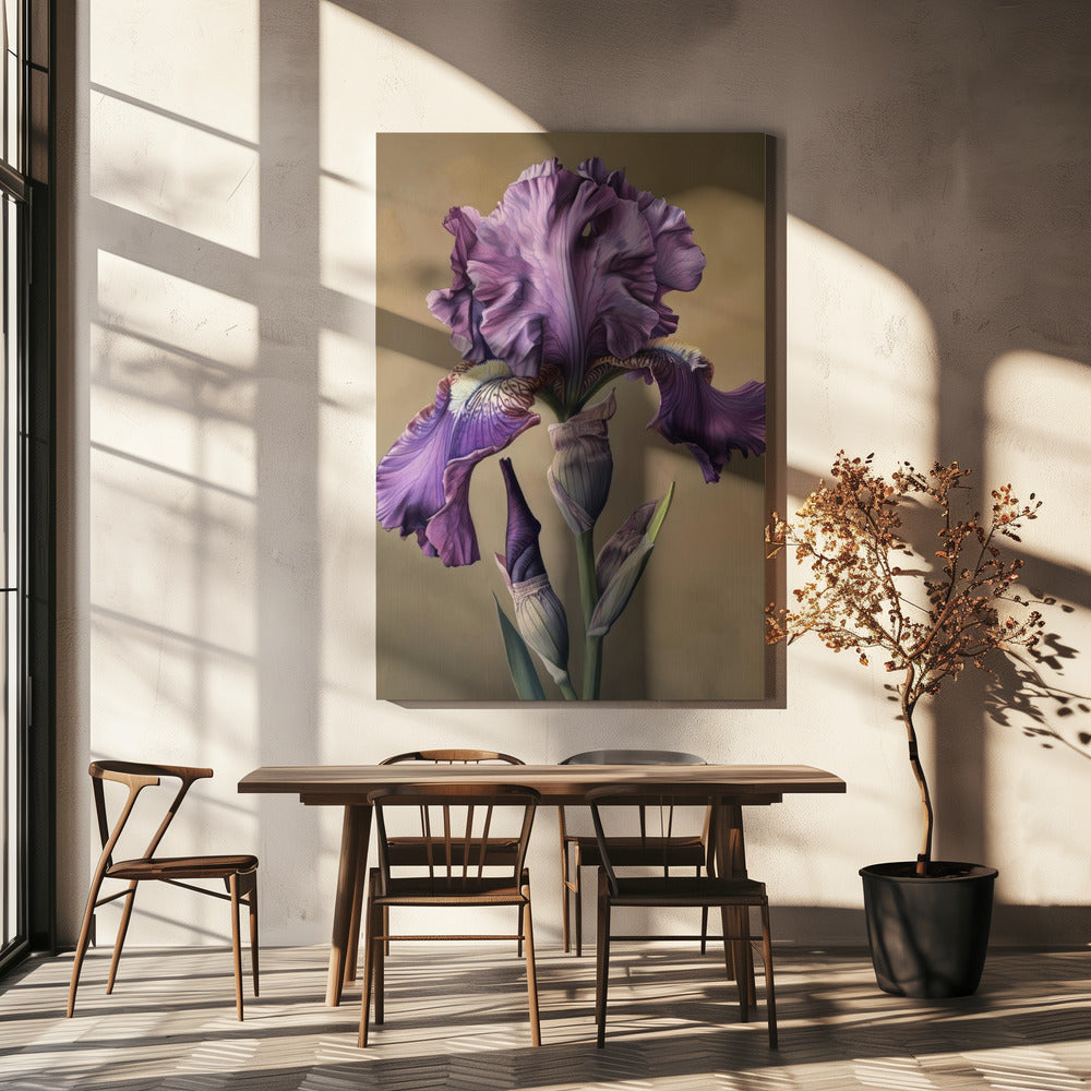Wall art Iris Fl 105 24X36inch Gallery Wrapped (Ready to Hang)