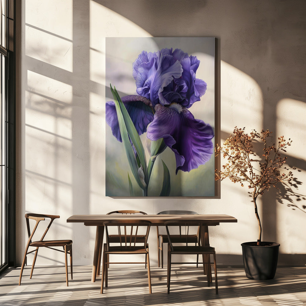 Wall art Iris Fl 114 24X36inch Gallery Wrapped (Ready to Hang)