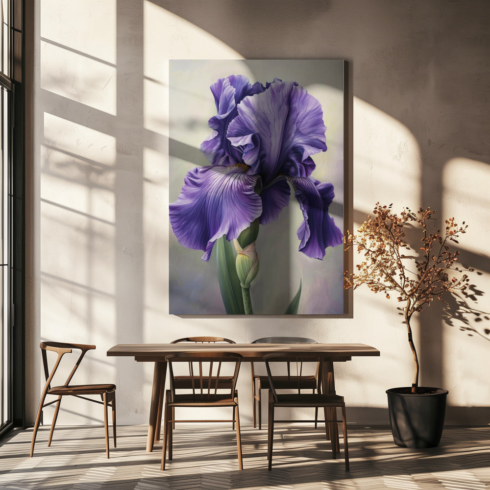 Wall art Iris Fl 117 24X36inch Gallery Wrapped (Ready to Hang)