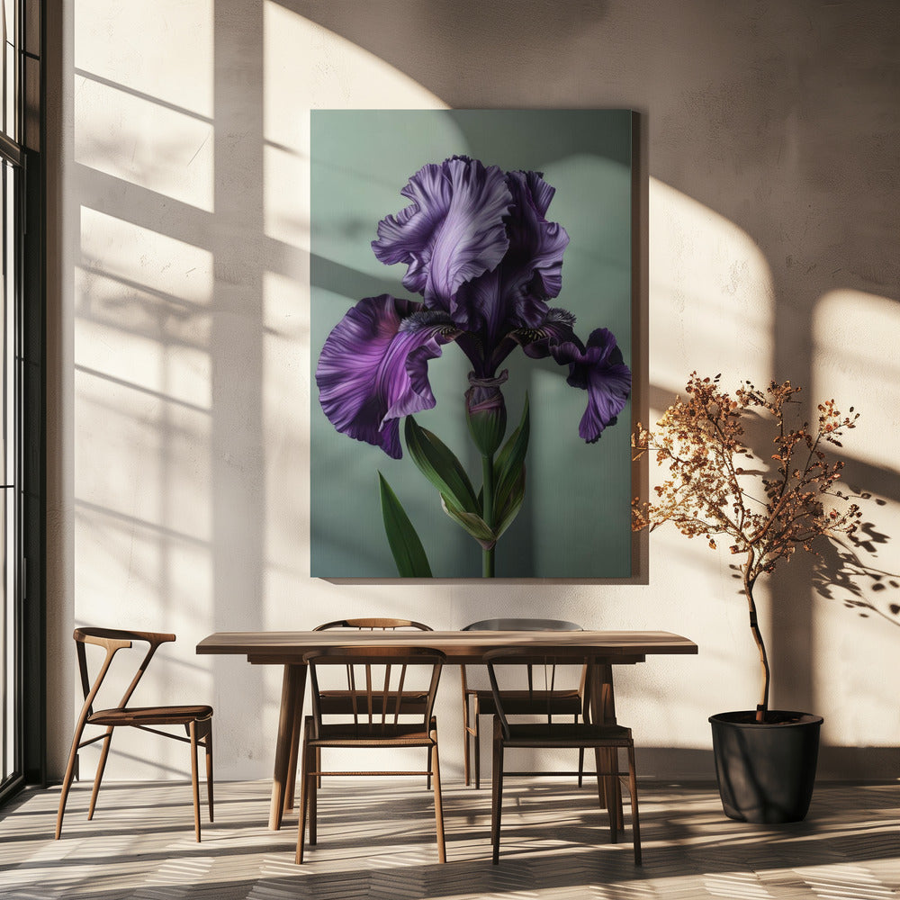 Wall art Iris Fl 14 24X36inch Gallery Wrapped (Ready to Hang)