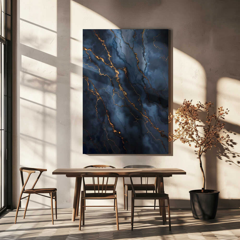 Wall art Blackout With Gold Vibes