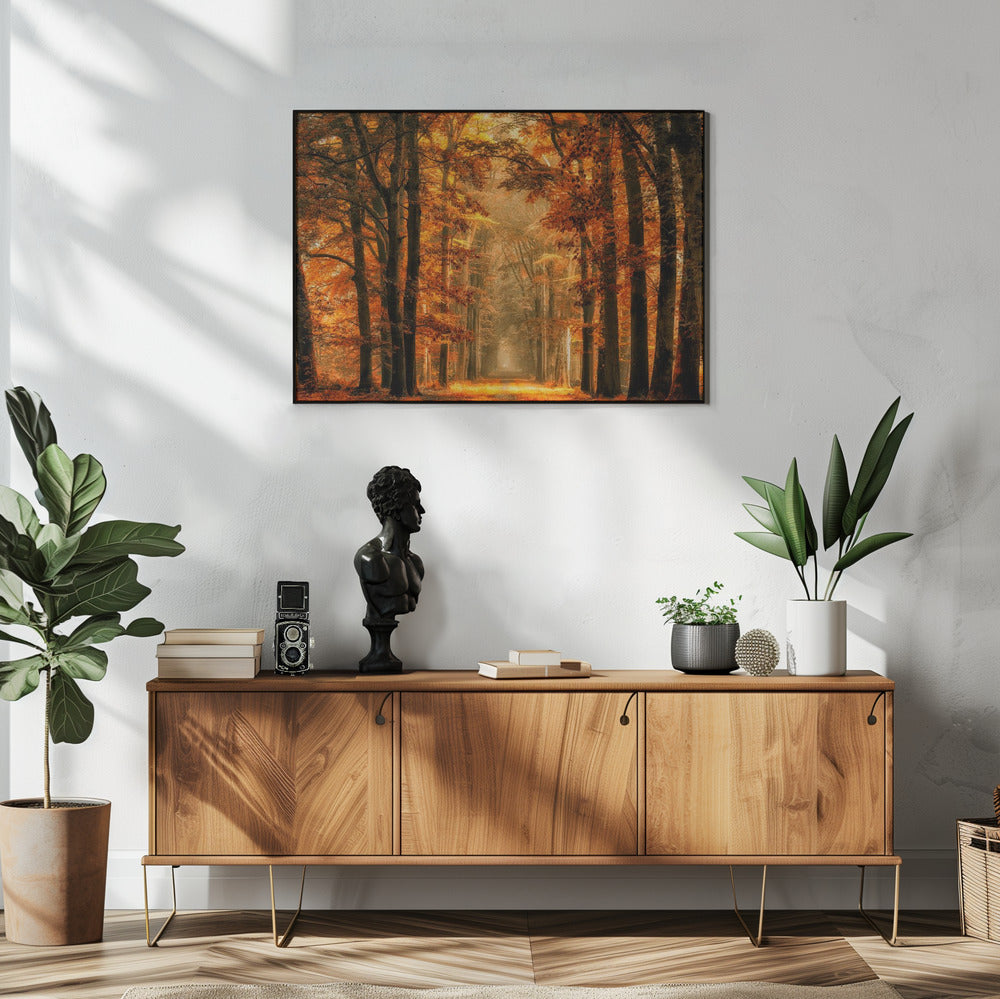 Exit the Portal Wall Artwork In White Floating Frame