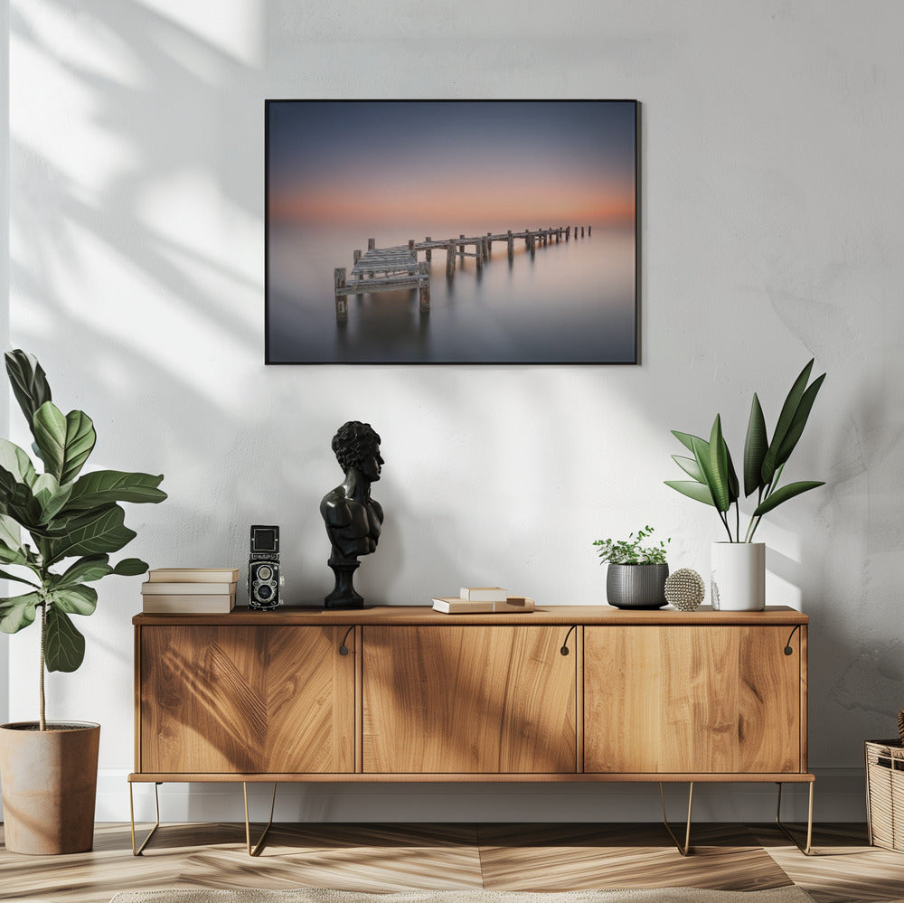Wall art Old pier II. Harbour panorama.