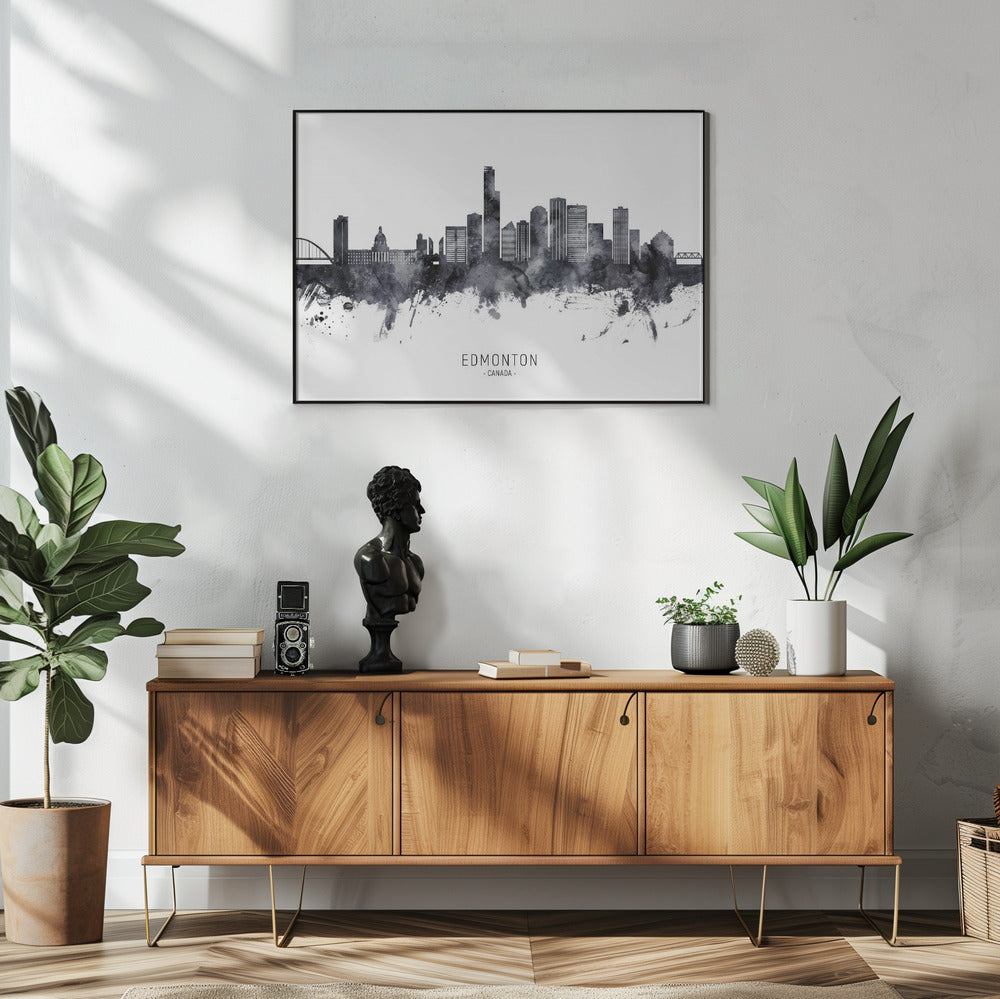 Wall art Edmonton Canada Skyline