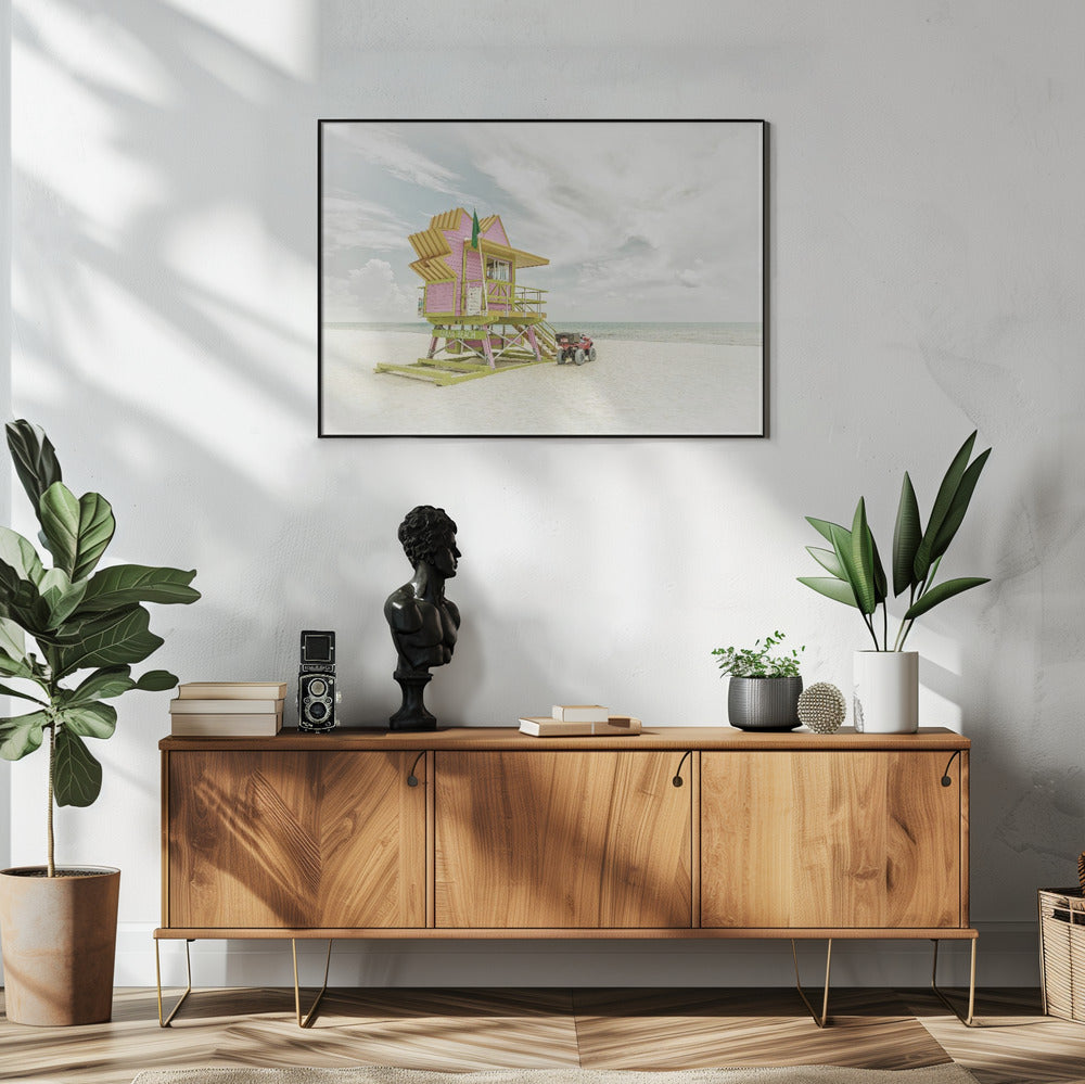 Wall art MIAMI BEACH Vintage Florida Flair