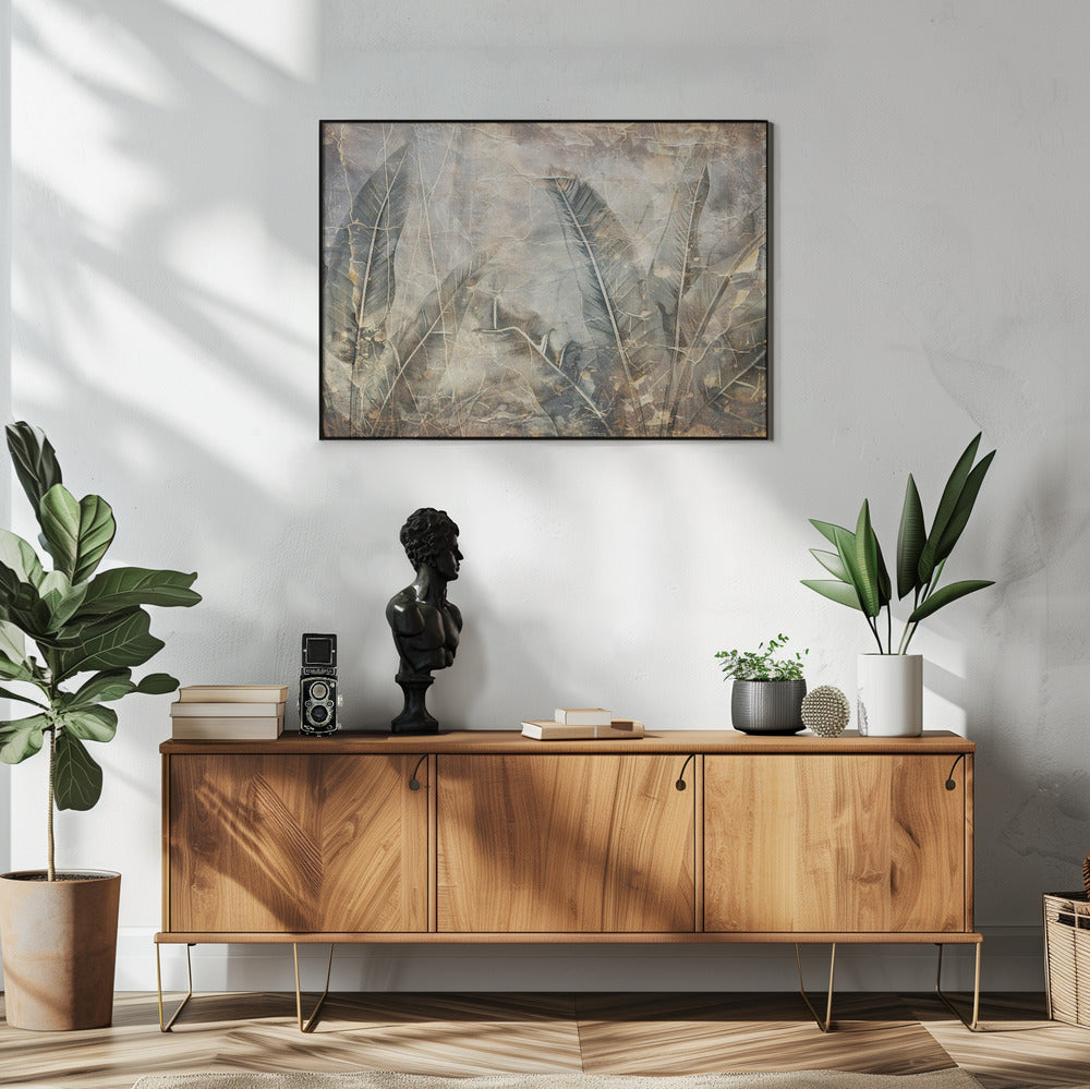 Abstract Art Canvas Print-wall-art-jungle-leaves-art-illustration-wallart-09-48X36