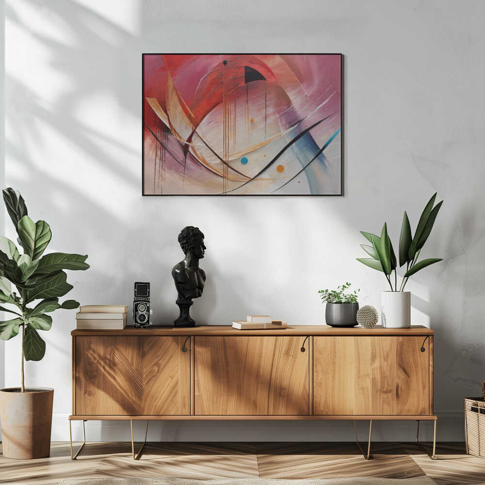 Wall art Vibrant Swirls and Curves