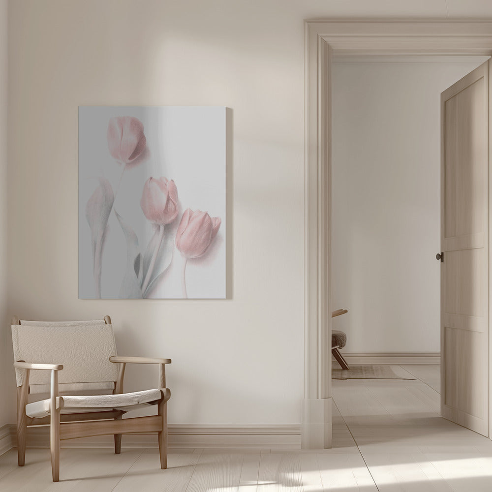 Sweet Pink Flower Wall Artwork 0