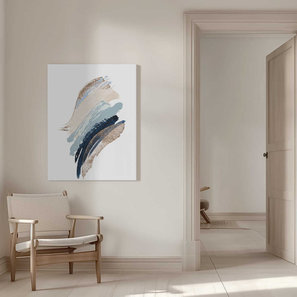 Smooth Shapes-1 – abstract wall art, interior display view