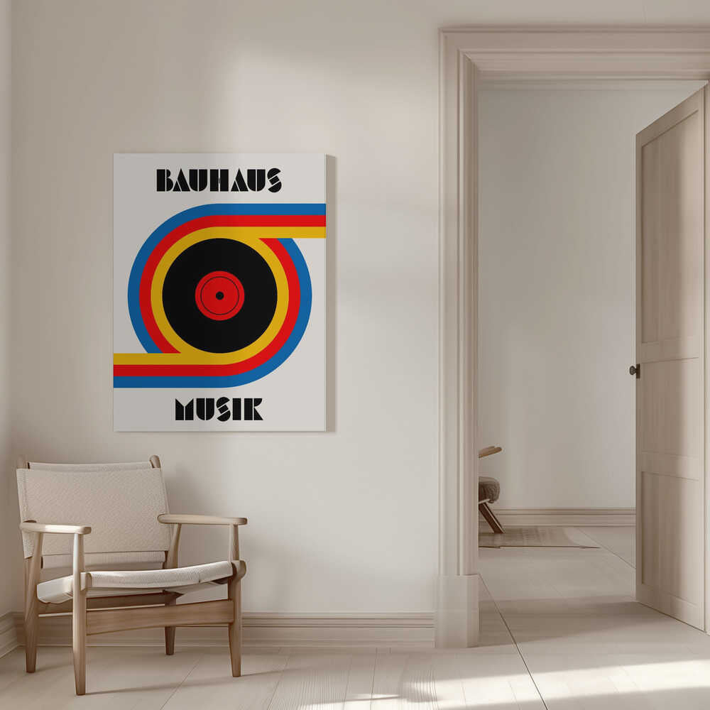 Bauhaus Musik Vinyl – abstract wall art, interior display view