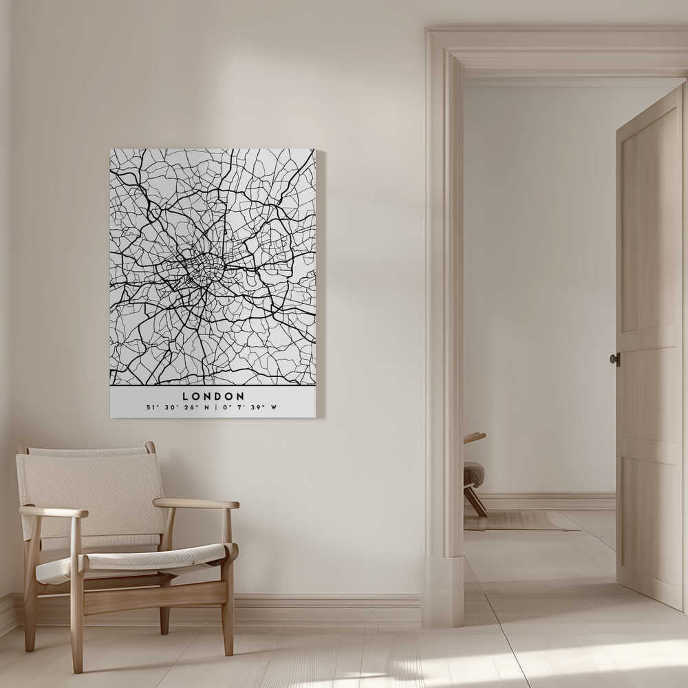 Wall art Black Maps 41