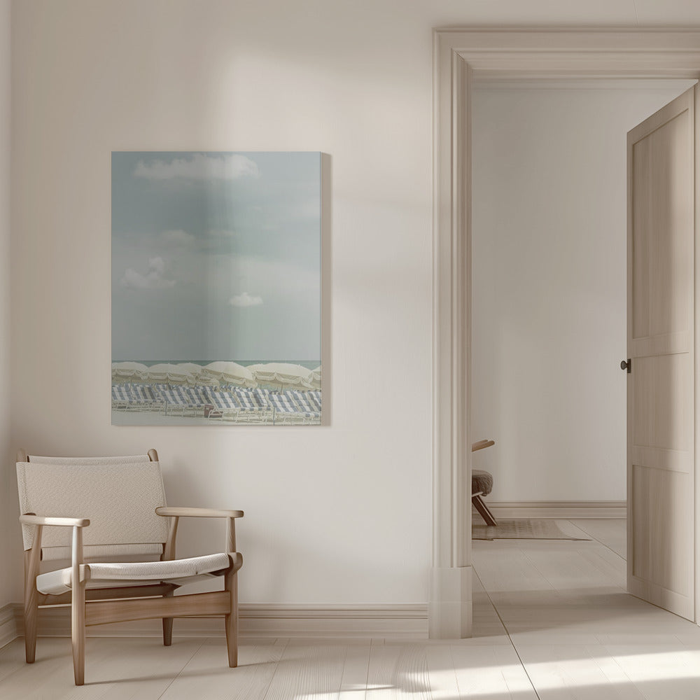 Wall art Vintage beach scene
