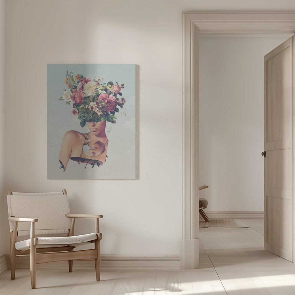 Wall art Flower Ism 36X48inch Gallery Wrapped (Ready to Hang)
