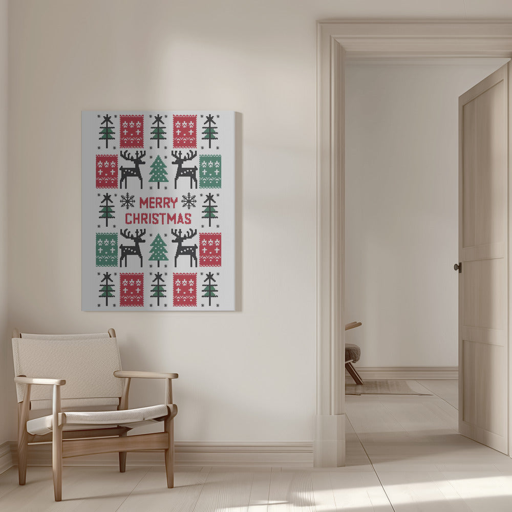 Wall art Merry Christmas Canvas Print