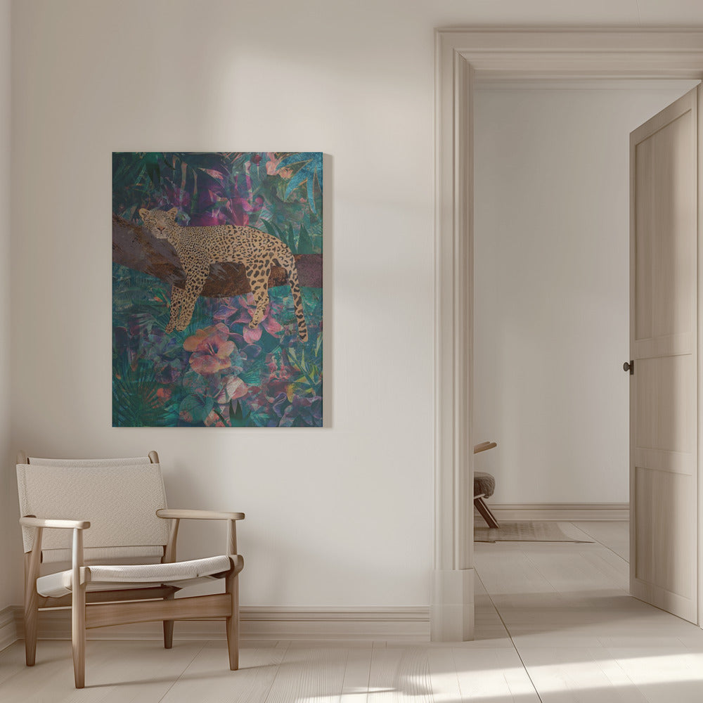 Wall art Leopard Jungle2 01