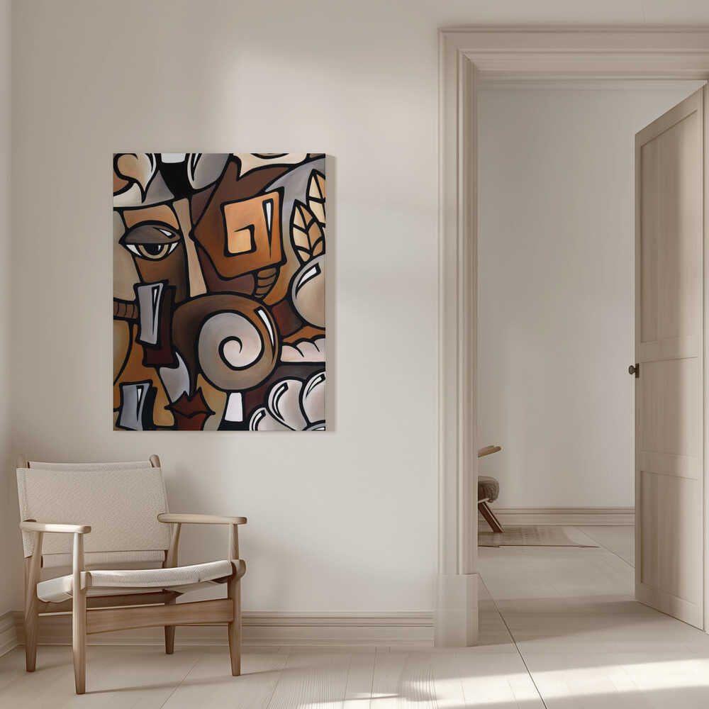 Wall art Dynamic Cubist Harmony