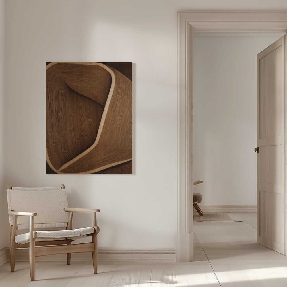 Wall art Caramel lines II