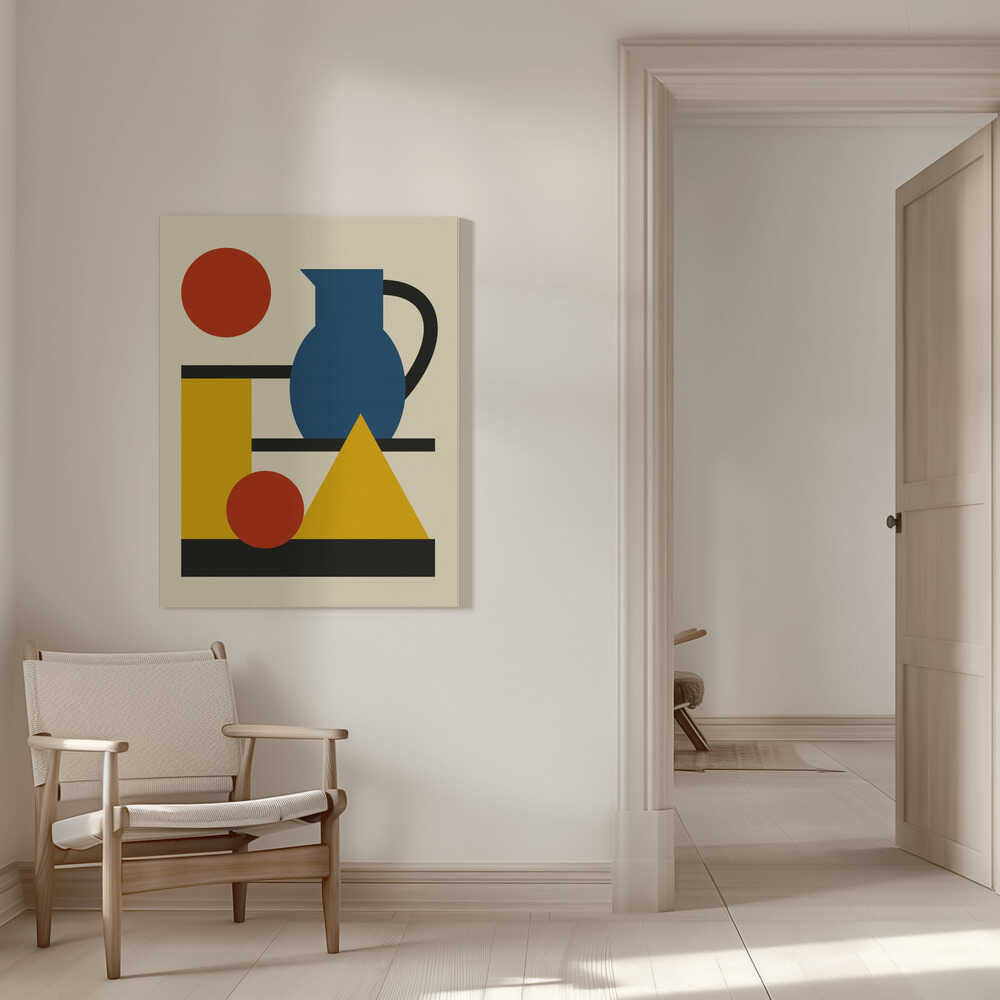 Wall art Geometric Shapes and Pitcher