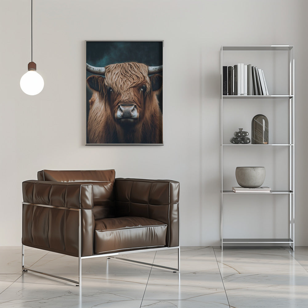 Wall art Highland Cow Canvas Print