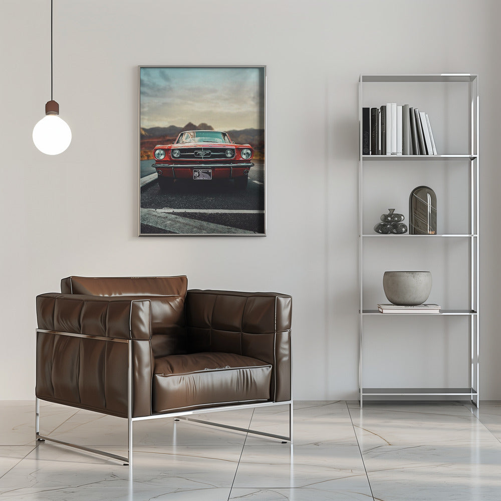 Abstract Art Canvas Print-wall-art-vintage-car-love-inches