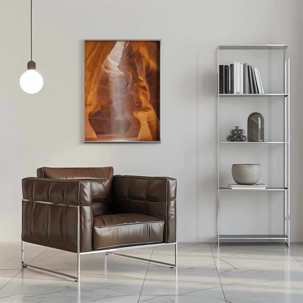 Landscape Photography Canvas Print-wall-art-antelope-canyon-unique-lightbeam-