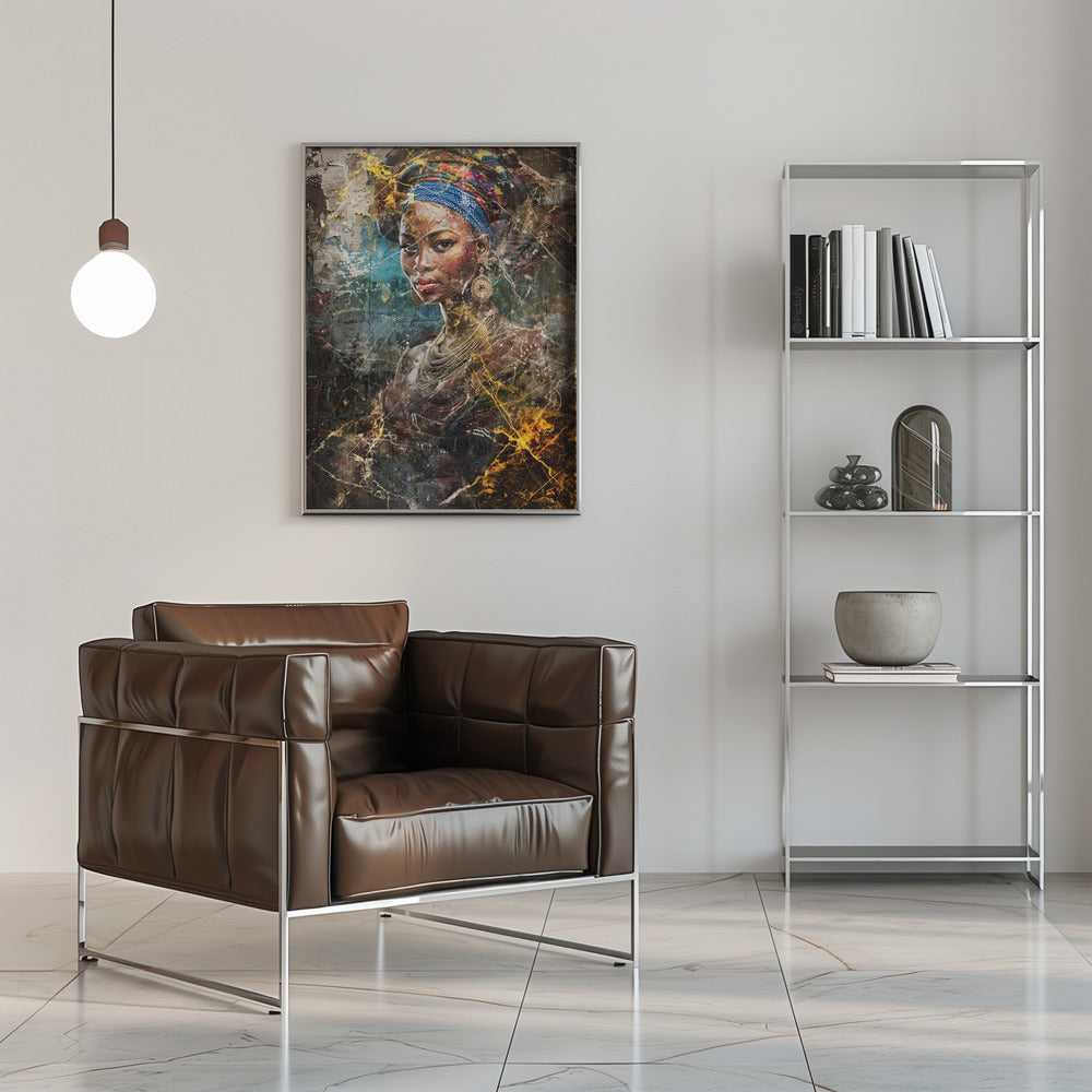 Abstract Art Canvas Print-wall-art-african-art-illustration-wallart-067-