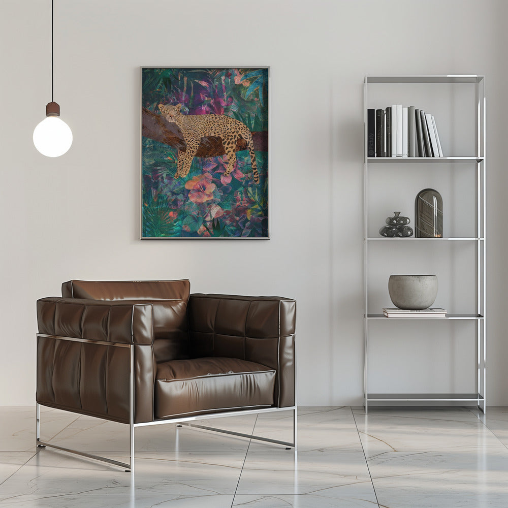 Wall art Leopard Jungle2 01
