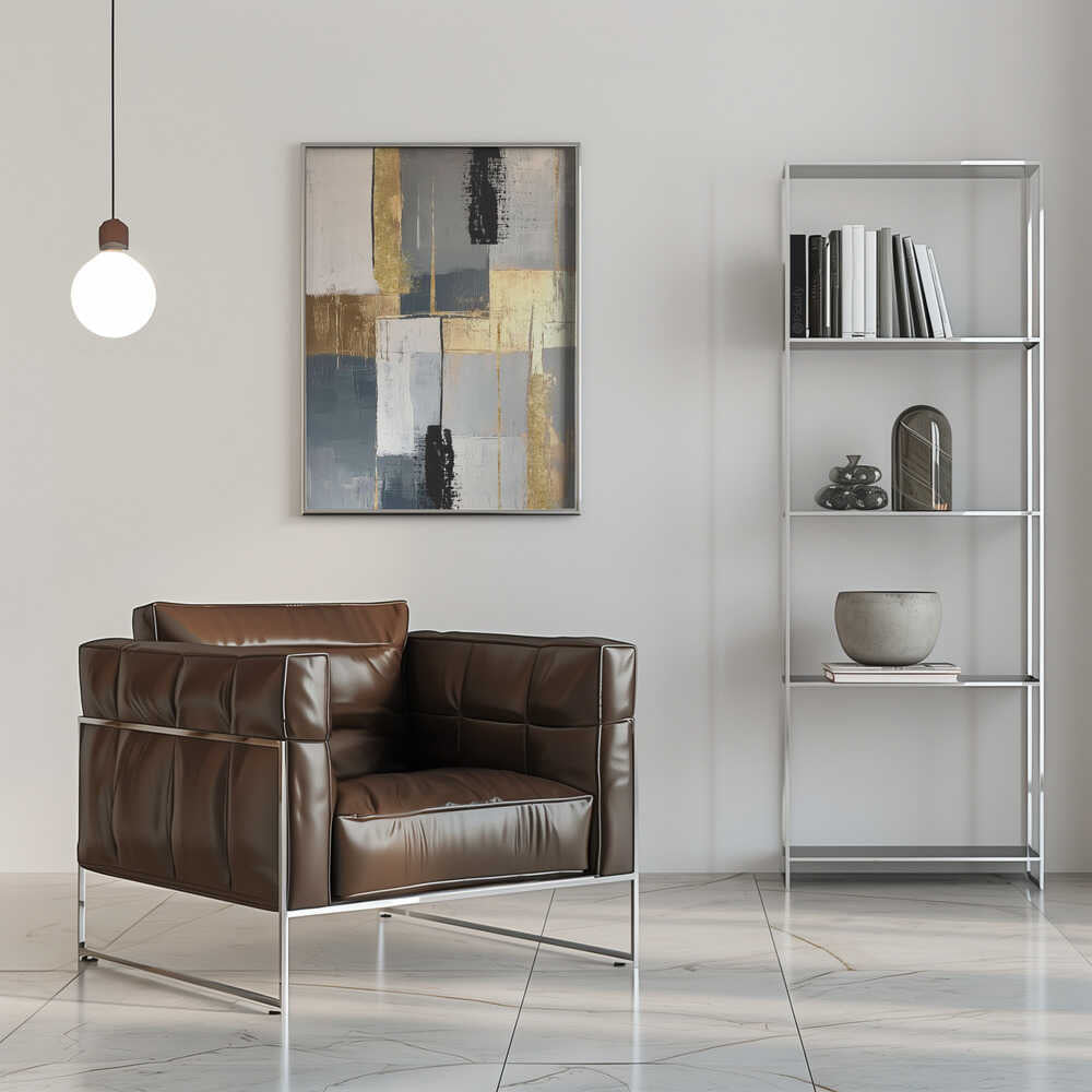 Wall art Golden Greys 3