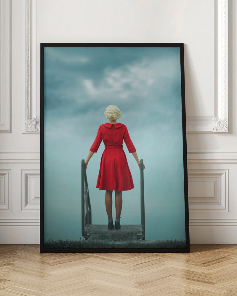 Wait for Tommorrow Wall Artwork In Black Floating Frame