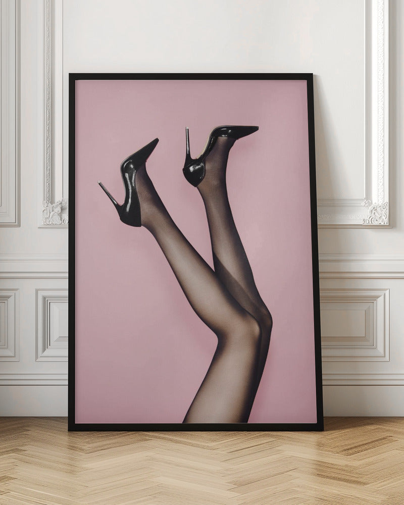 Kick up Your Heels #02 Wall Artwork In Black Floating Frame