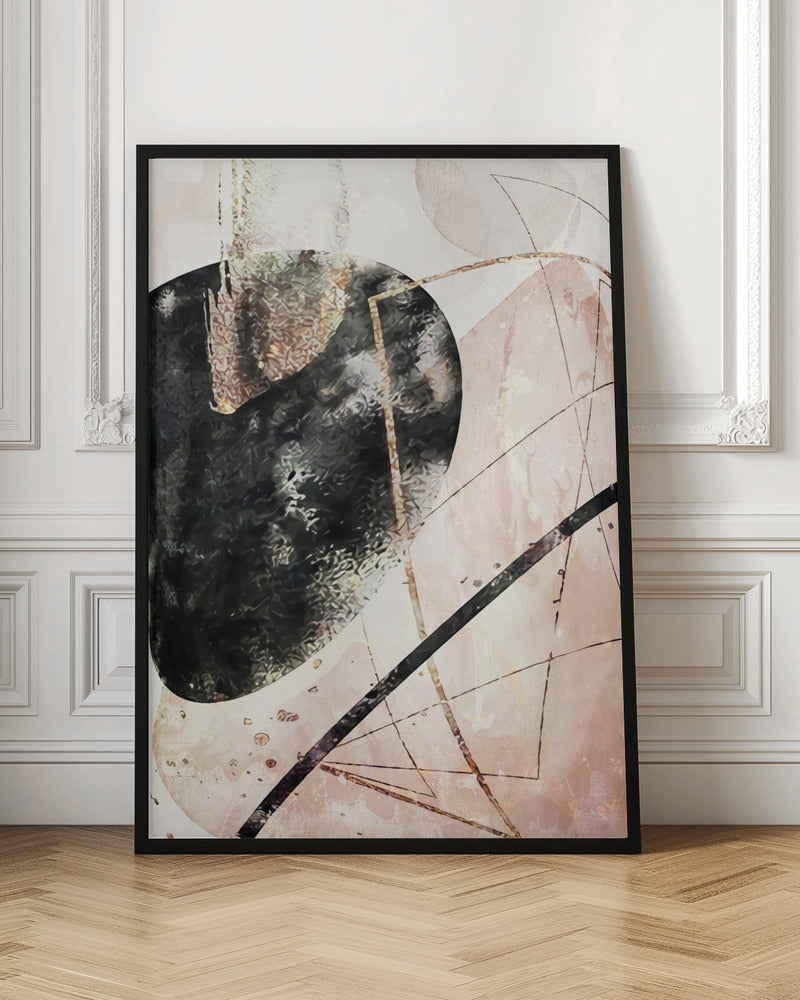 Boho art 9 Wall Artwork In Black Floating Frame