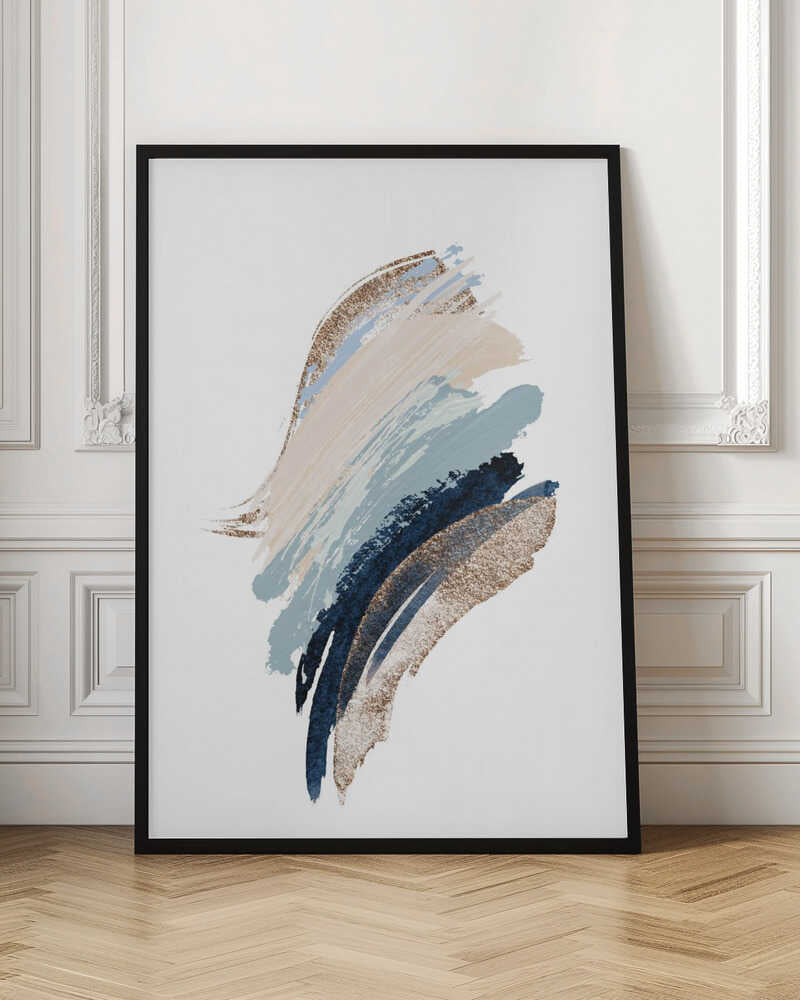 Smooth Shapes-1 – abstract wall art, interior display view