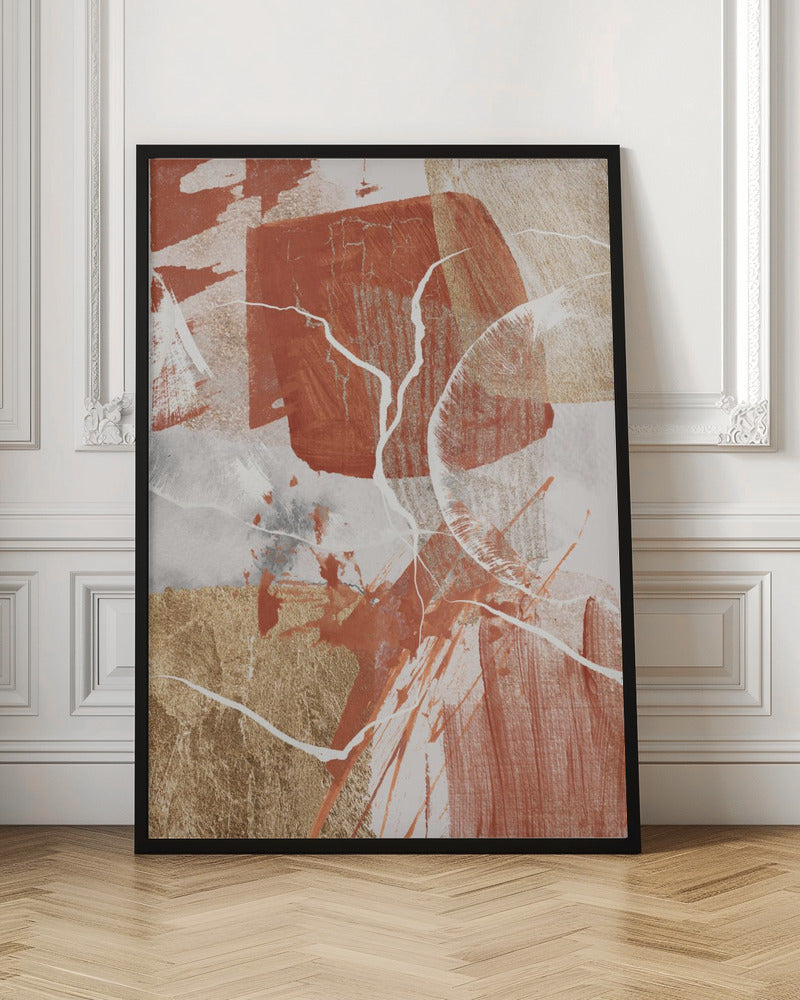 Golden globe 2 Wall Artwork In Black Floating Frame