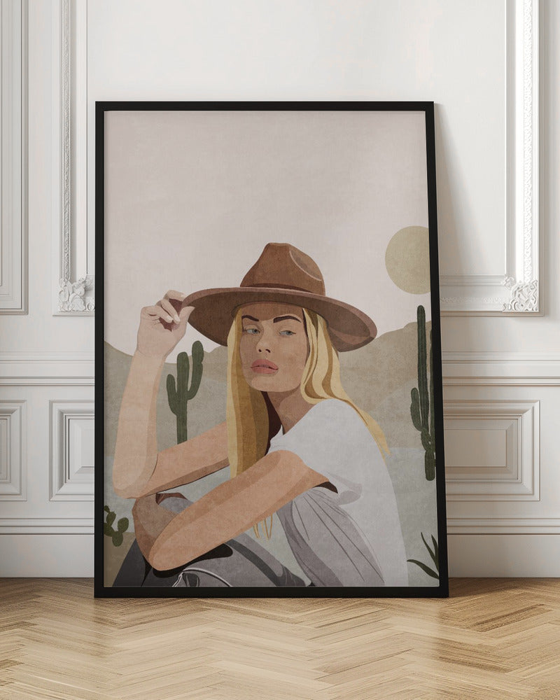 Print By Bohonewart Wall Artwork In Black Floating Frame