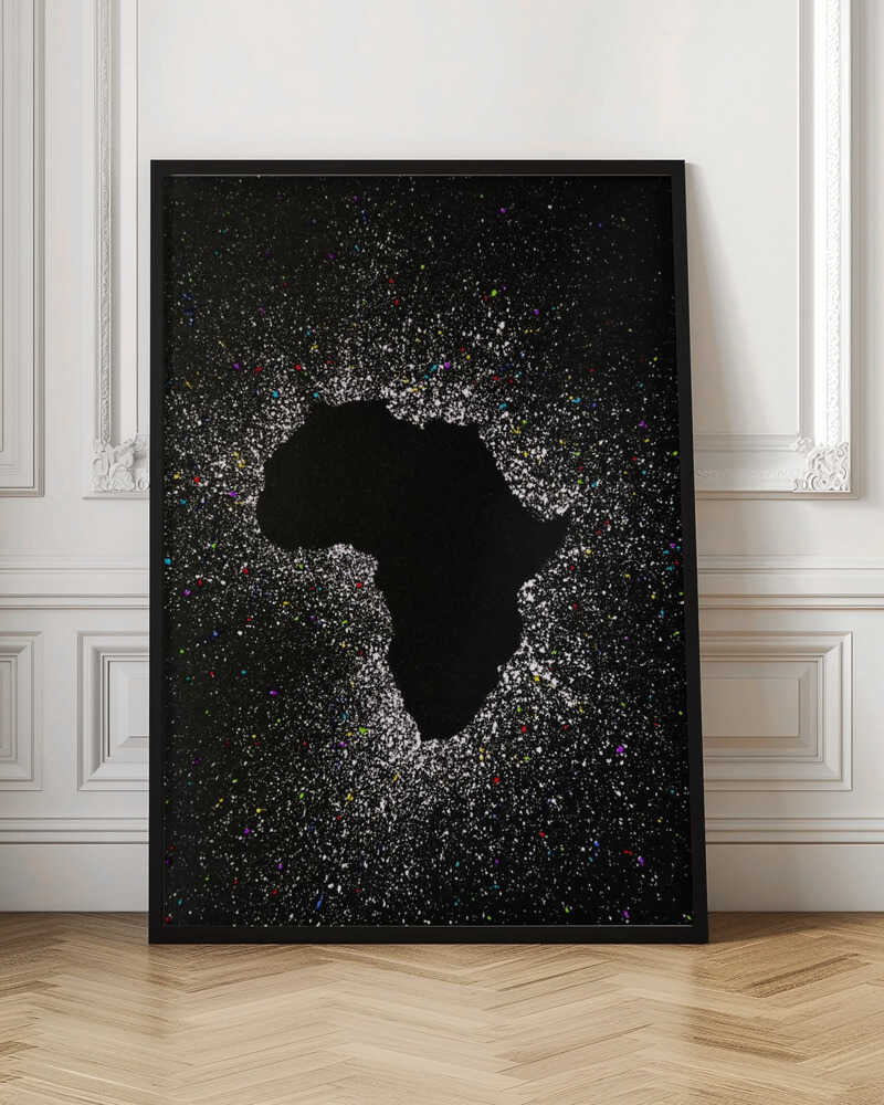 Wall art African eclipse effect