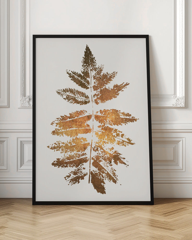 Wall art Oak Leaf Print (gold)