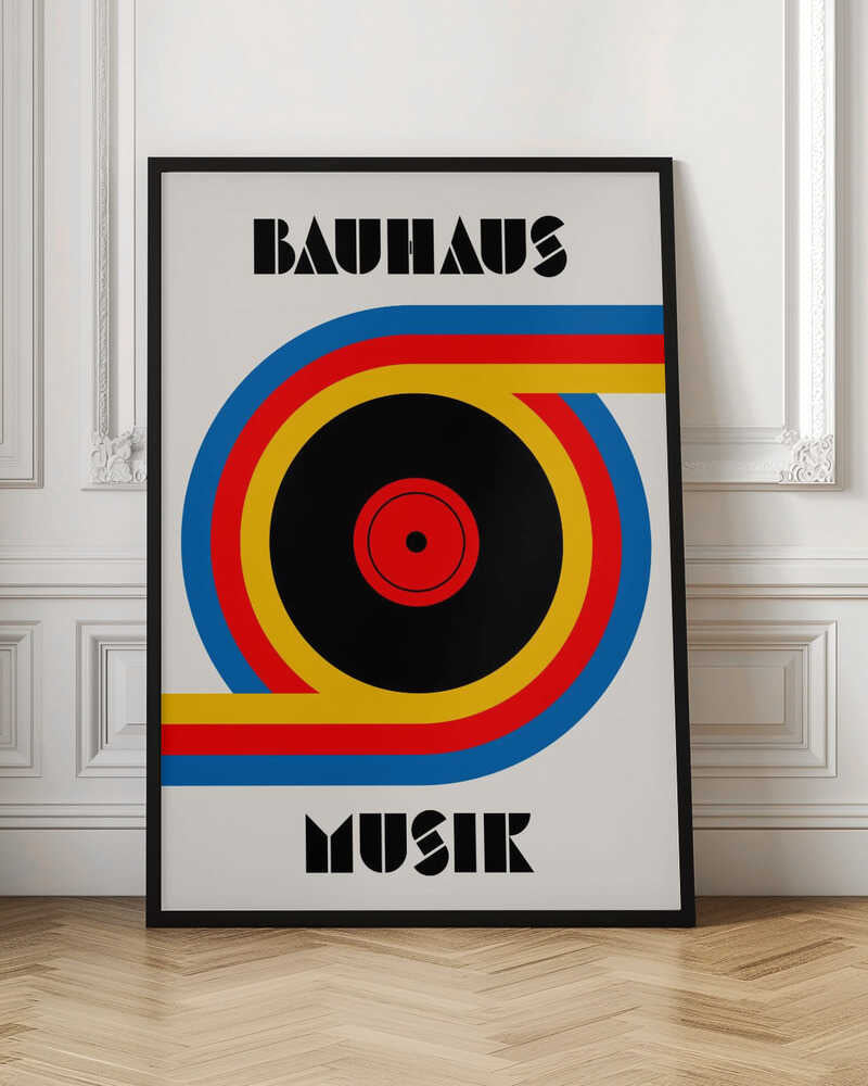 Bauhaus Musik Vinyl – abstract wall art, interior display view