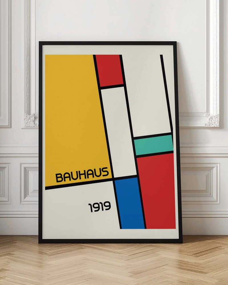Wall art Bauhaus Geometric Design Retro