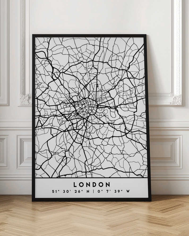 Wall art Black Maps 41