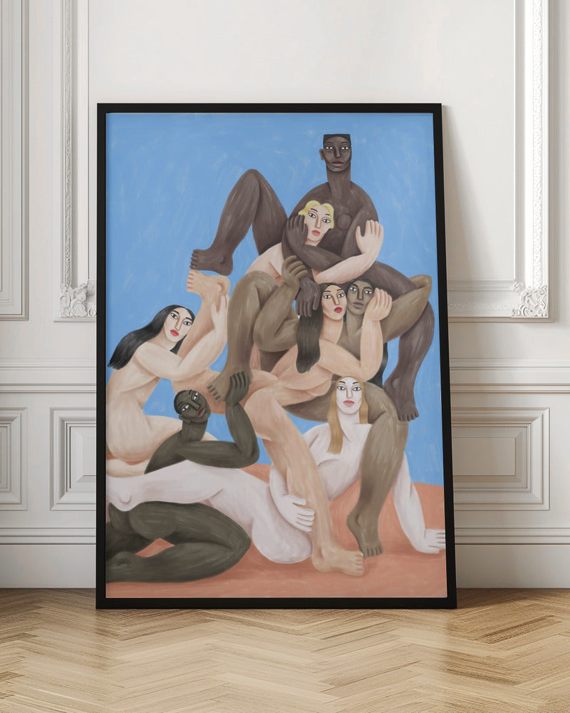 Pagan Heaven Wall Artwork In Black Floating Frame