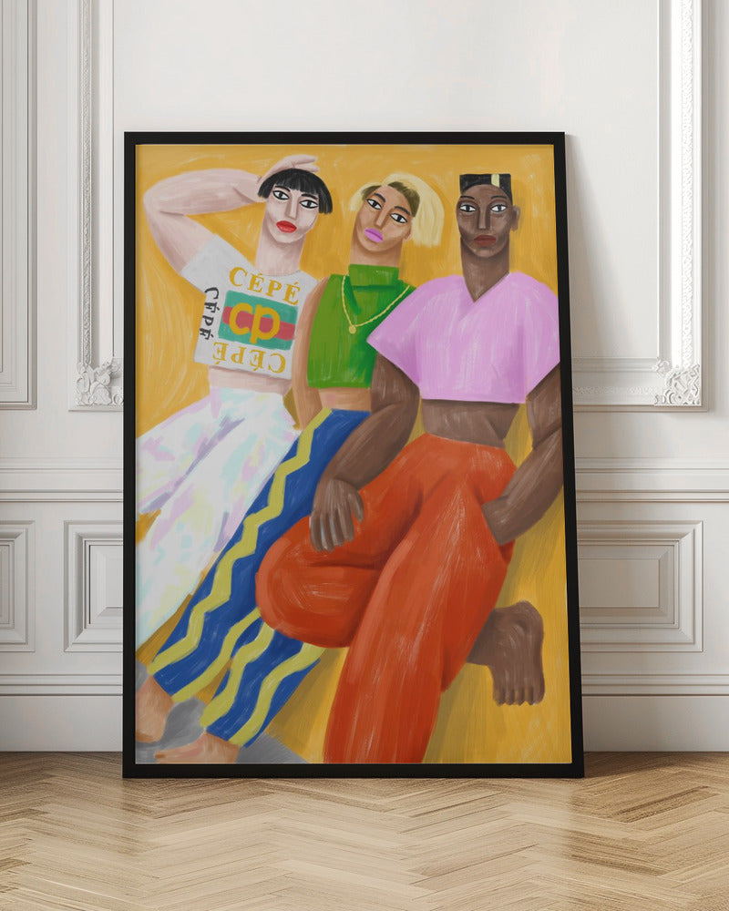 Faites Le Mur Wall Artwork In Black Floating Frame