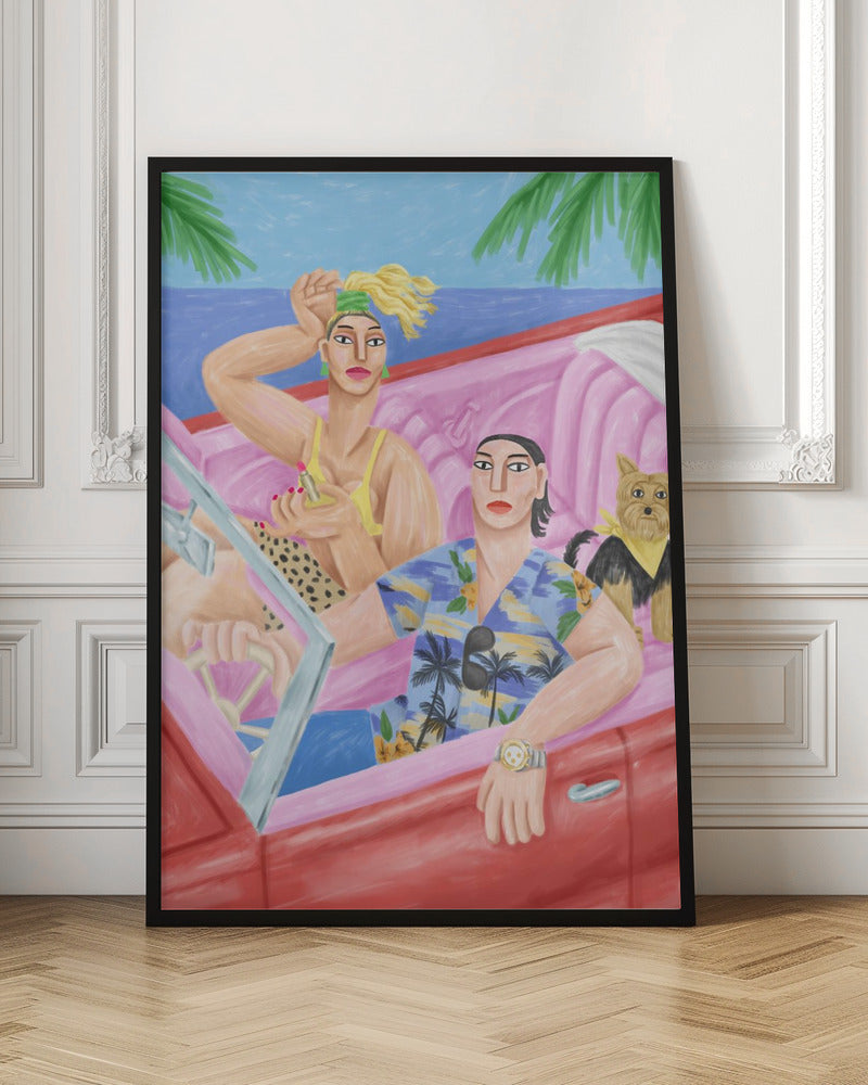 La Classe AÌ€ Palavas Wall Artwork In Black Floating Frame