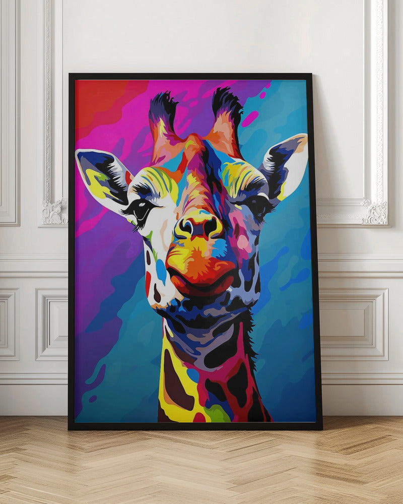Abstract Art Canvas Print-wall-art-giraffe-pop-art-36X48