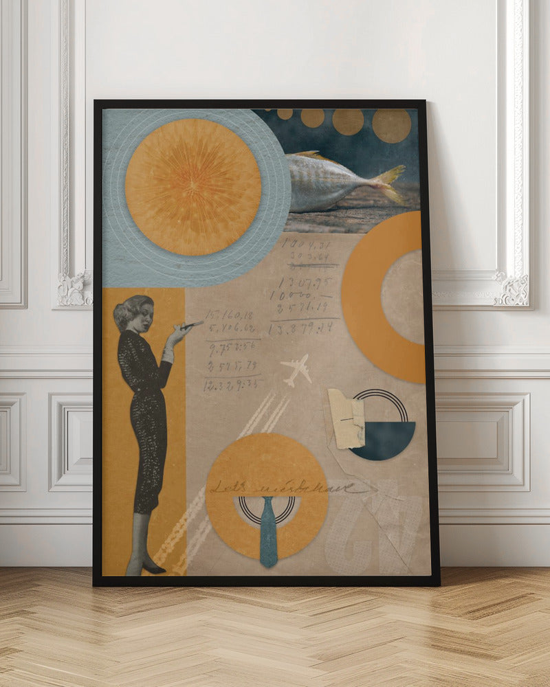 Abstract Art Canvas Print-wall-art-let-039-s-misbehave-36X48inches