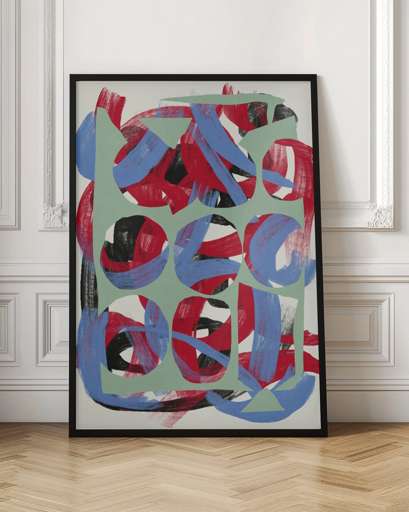 Abstract Art Canvas Print-wall-art-dry-directional-strokes-abstract-03-36X48inches