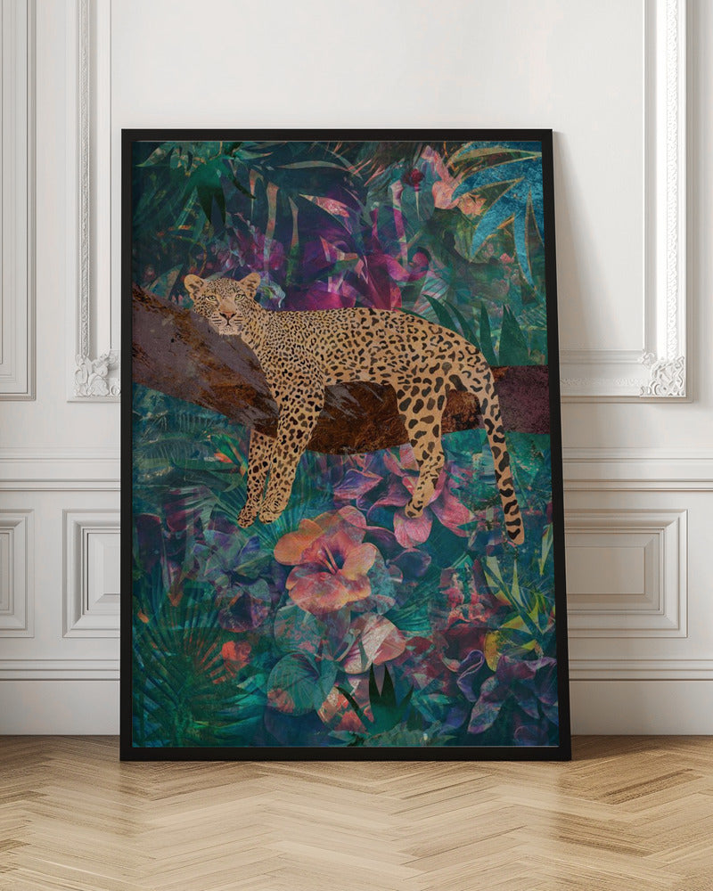 Wall art Leopard Jungle2 01