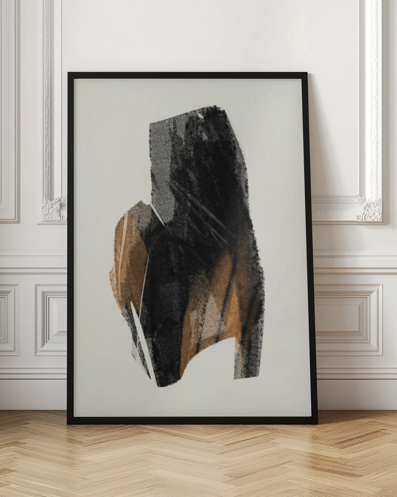 Wall art Black Figure On Neutral Background 4