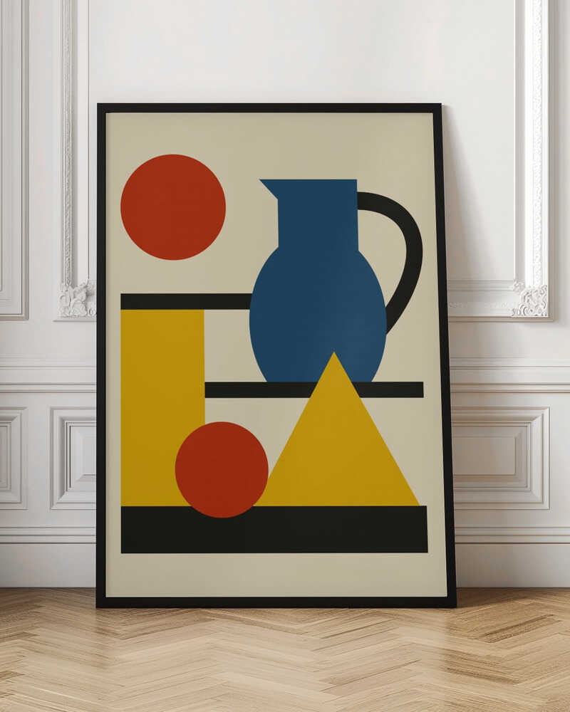 Wall art Geometric Shapes and Pitcher